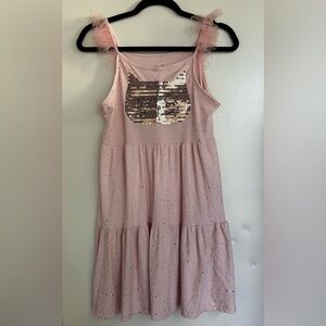 Sweet Dreams Pink Sequin Cat Dress